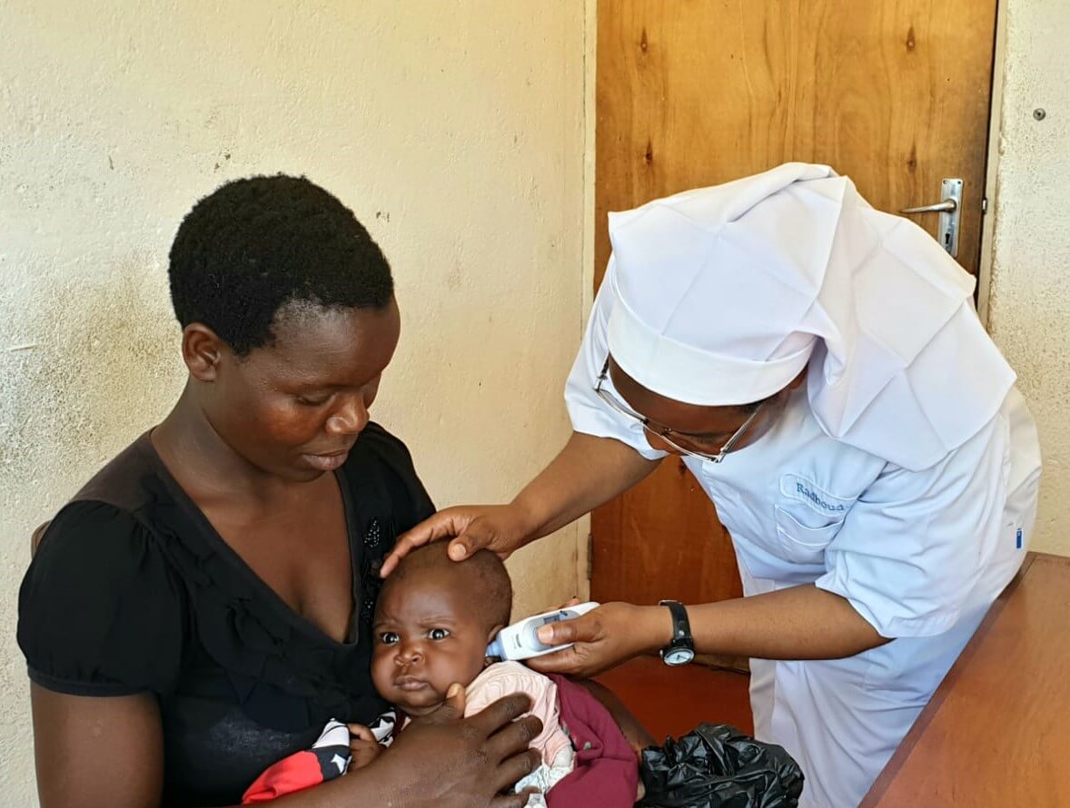 Rose and Joyce visit Namulenga Health Centre in Malawi